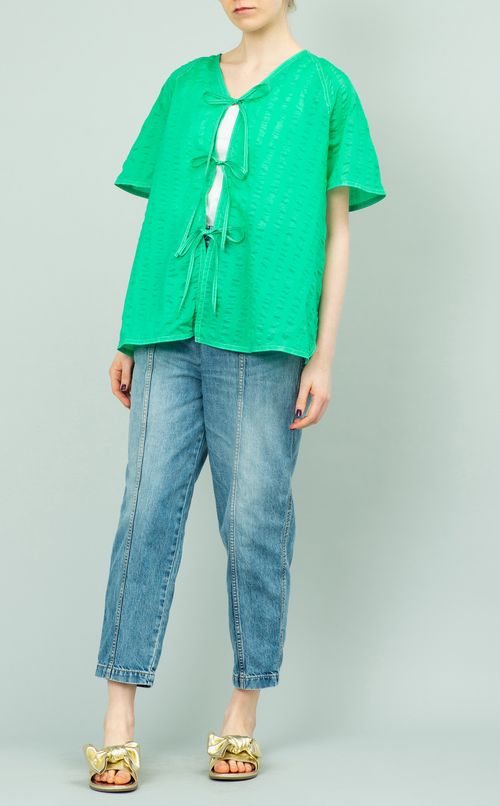 コットンシフォンブラウス