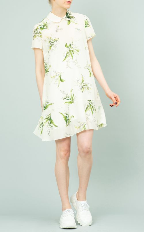 フラワープリントワンピース