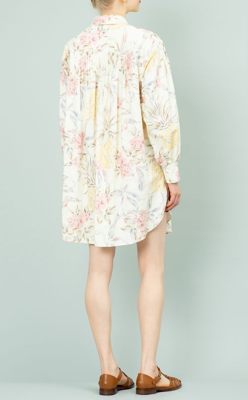 フルーツプリントシャツワンピース