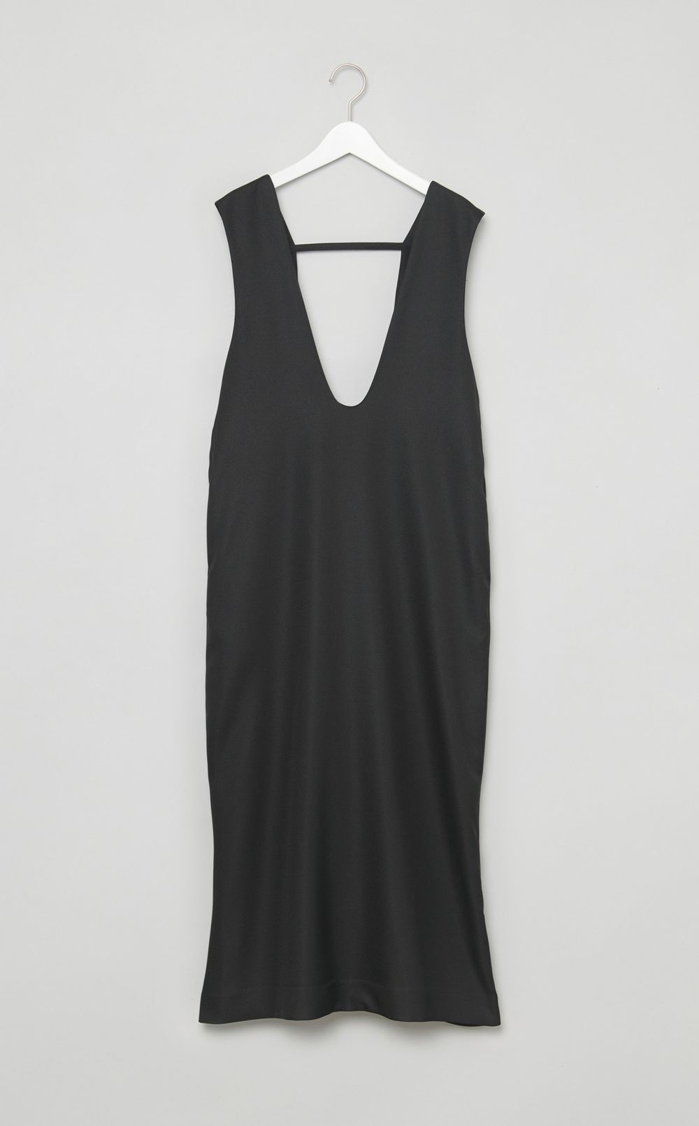 Uネック Iラインジャンパースカート