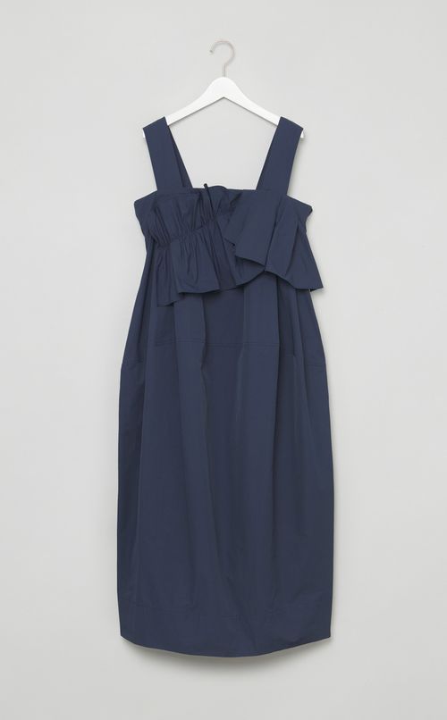 フリルドレープコクーンワンピース