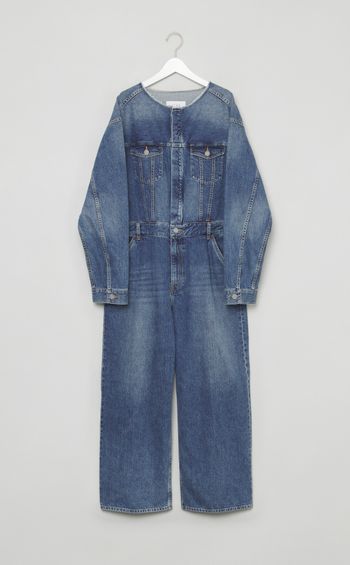 カットオフデニムオールインワン