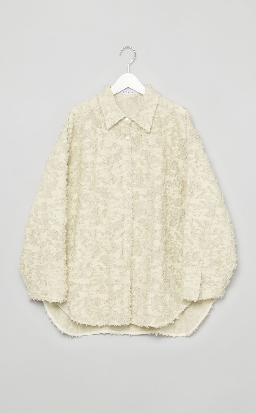 カットジャガードオーバーシャツ