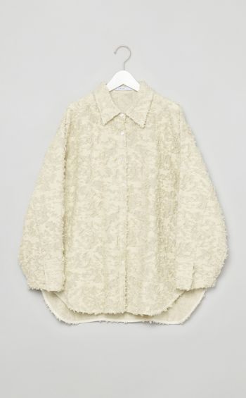 カットジャガードオーバーシャツ