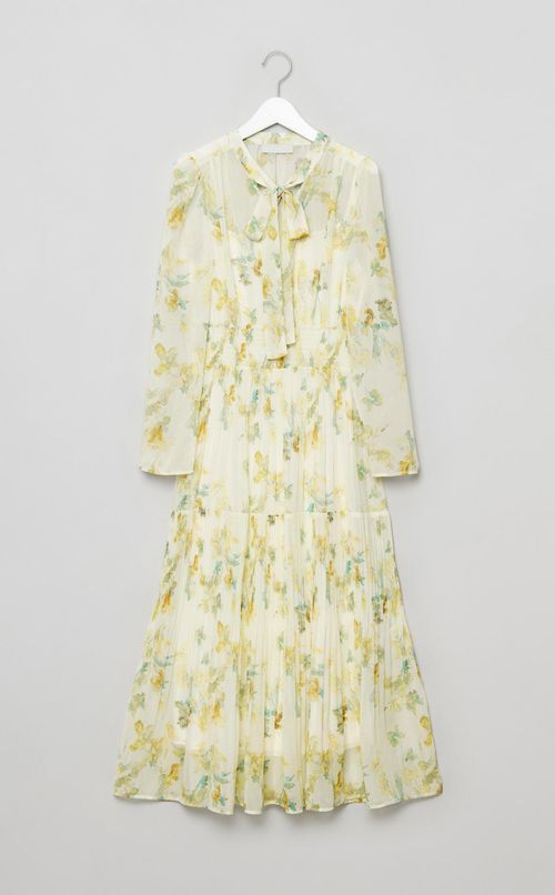 マーブルフラワーワンピース