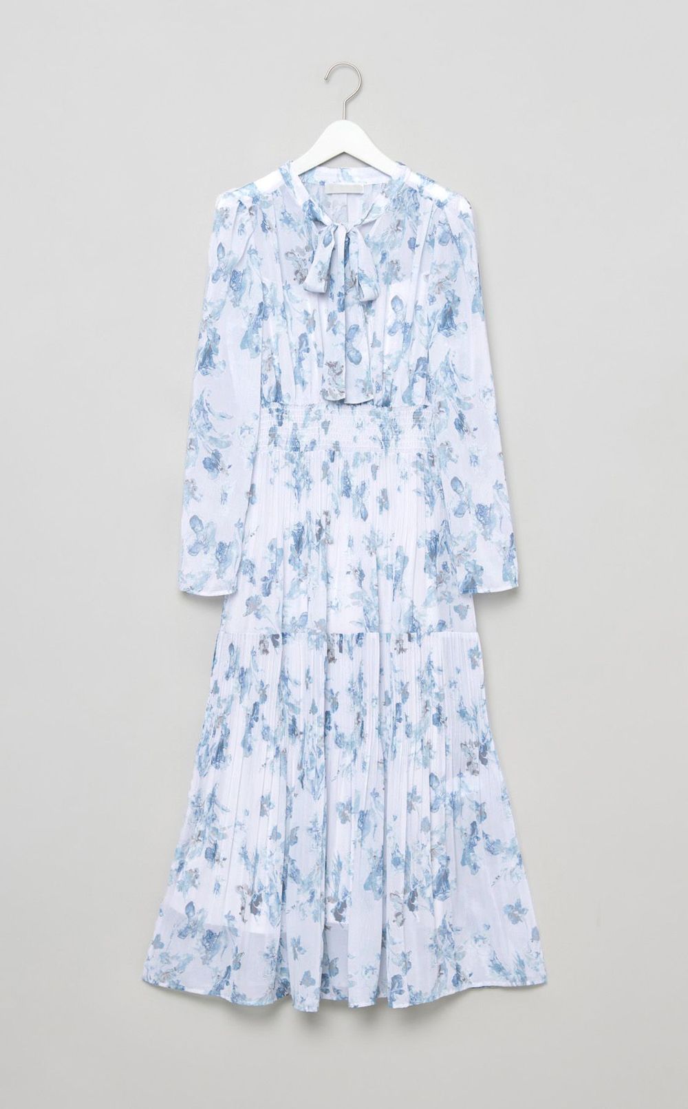 マーブルフラワーワンピース