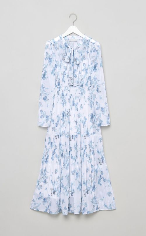 マーブルフラワーワンピース