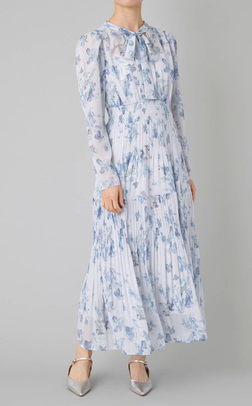 マーブルフラワーワンピース