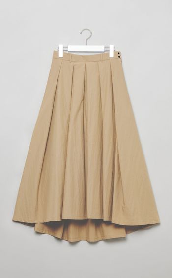 コットンナイロンボリュームスカート