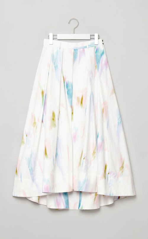 プリント柄リップストップスカート