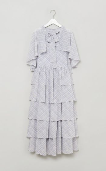 ケープセットティアードドレス