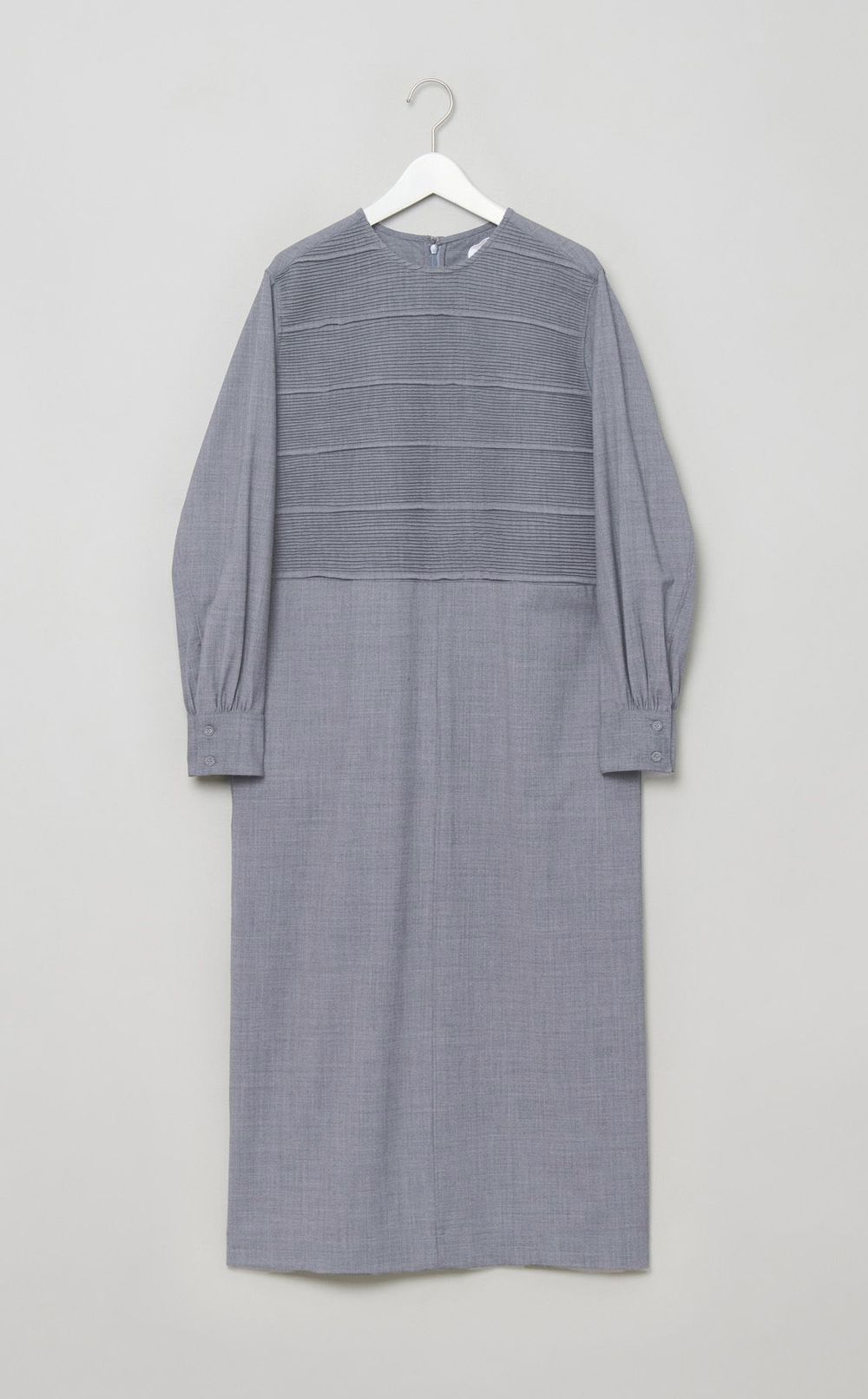 コットンタックロングワンピース