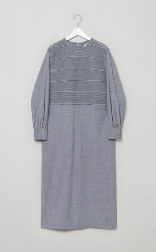 コットンタックロングワンピース
