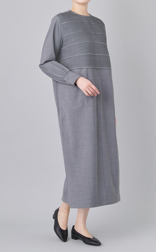 コットンタックロングワンピース