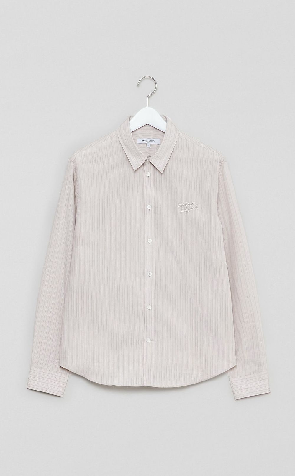 ライティングロゴストライプシャツ