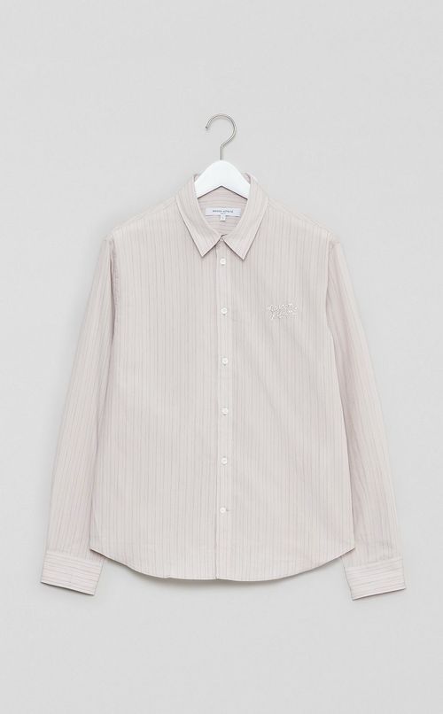 ライティングロゴストライプシャツ