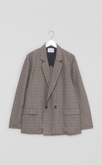 チェックリラックスダブルジャケット