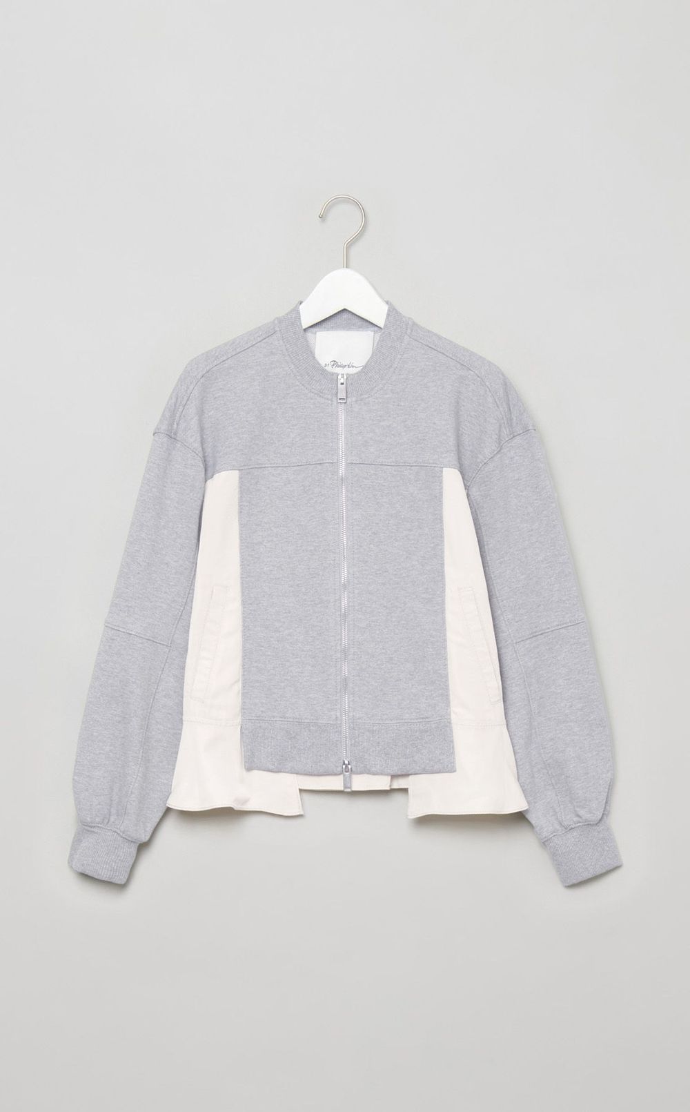 切替スウェットハイネックブルゾン