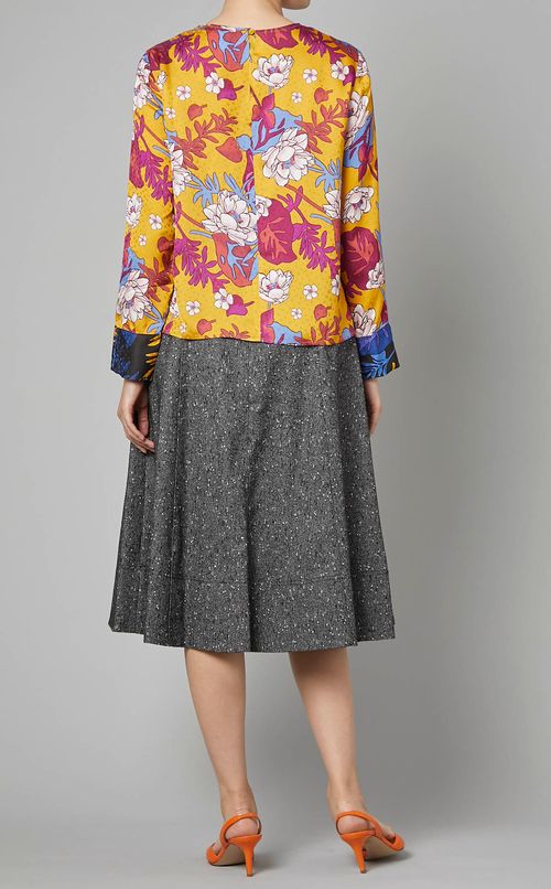 フラワープリントカットソー