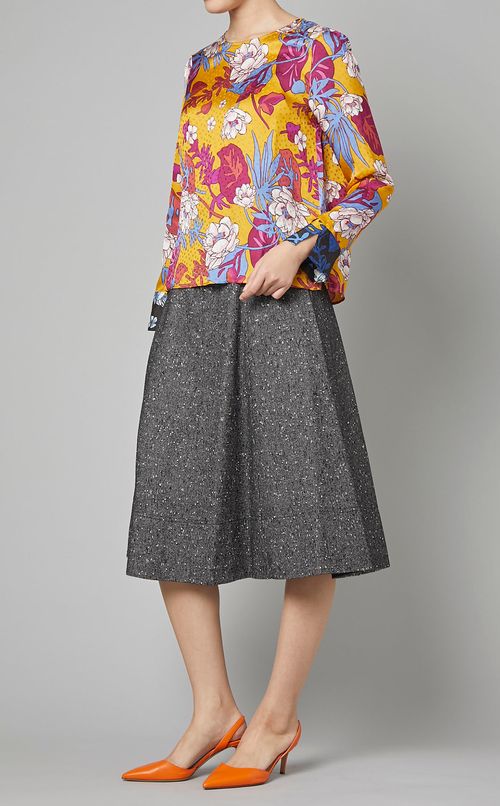 ボックスプリーツスカート