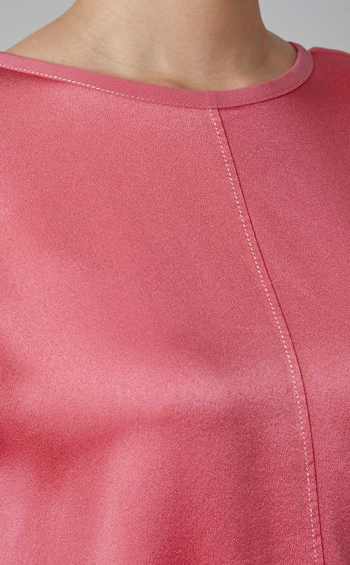 ステッチノースリーブブラウス