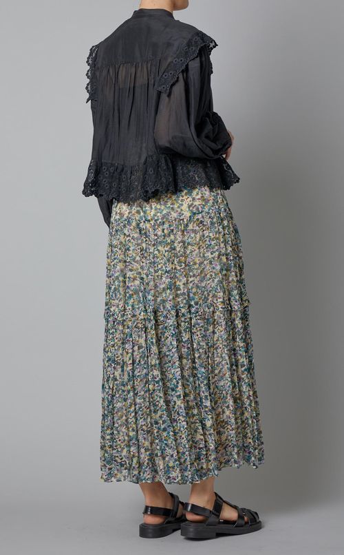 コットンボイルレースブラウス