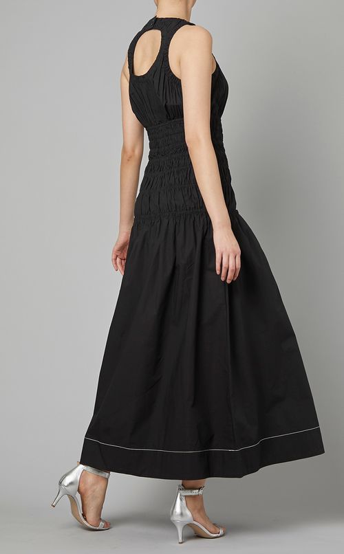 コットンポプリンタンクロングワンピース