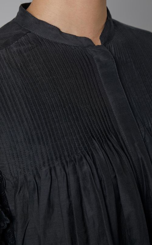 コットンボイルレースブラウス