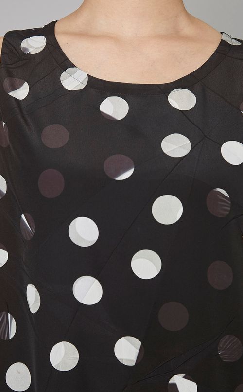 ドットノースリーブワンピース