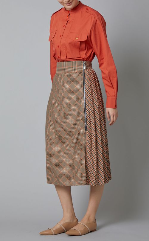 サイドプリーツスカート