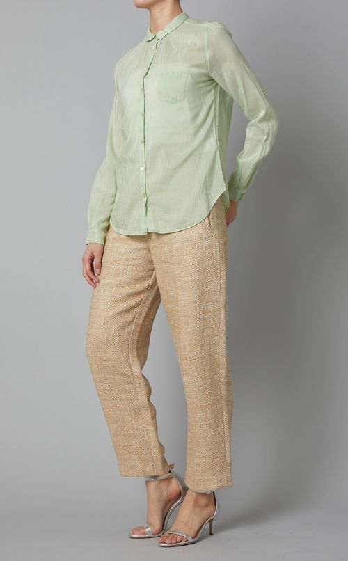 コットンボイルロングスリーブシャツ