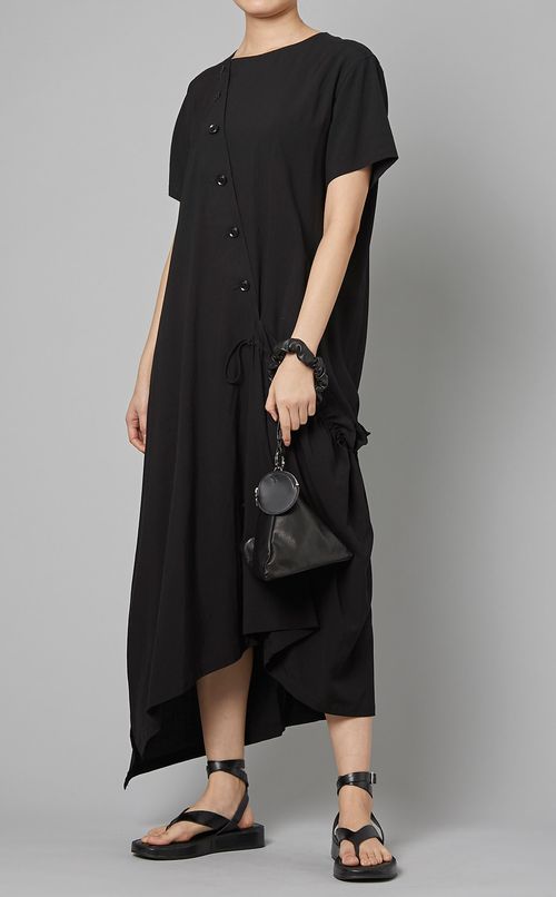 ドレープハーフスリーブワンピース