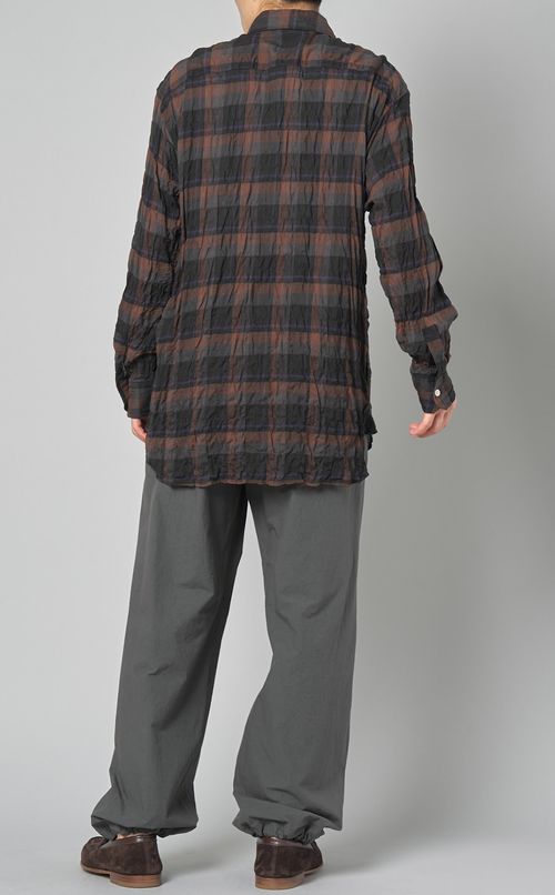 シャーリングチェックレギュラーシャツ