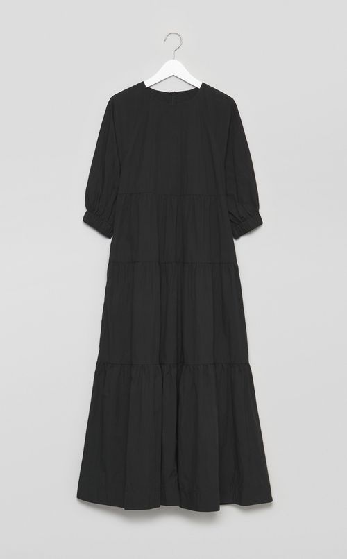 【reADdress】コットン混ティアードワンピース