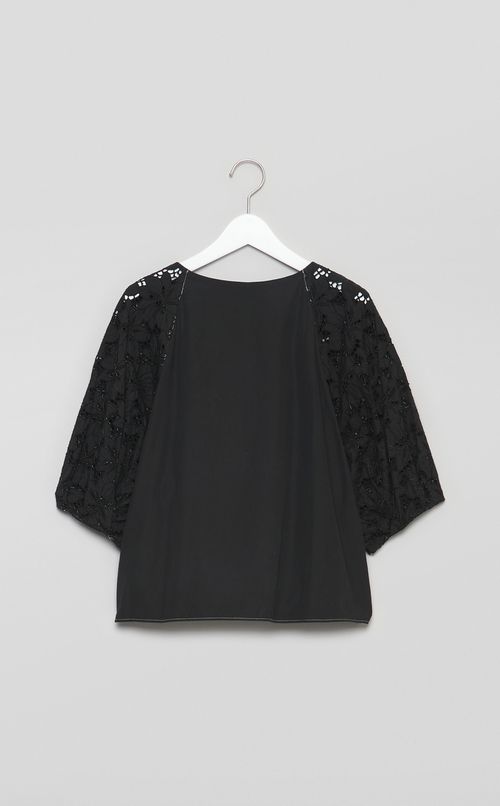 【reADdress】レースバルーンスリーブブラウス