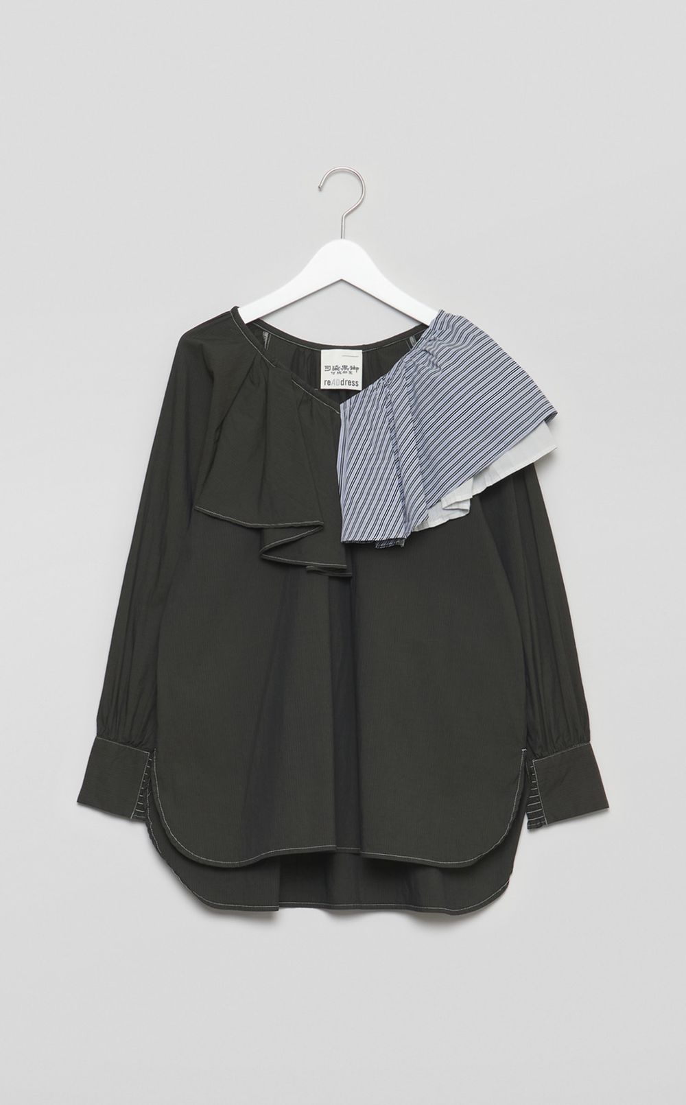 【reADdress】アシメフレアプリーツブラウス