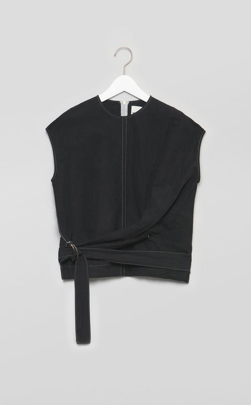 【reADdress】コットンドレープシャツ