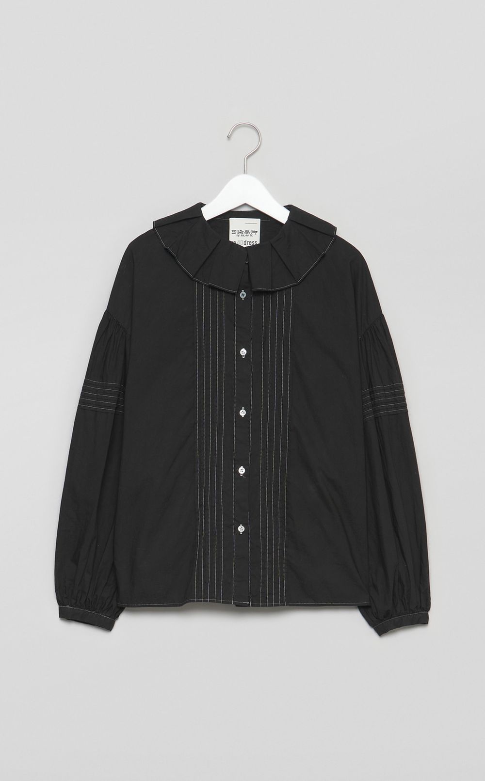 【reADdress】プリーツカラーブラウス