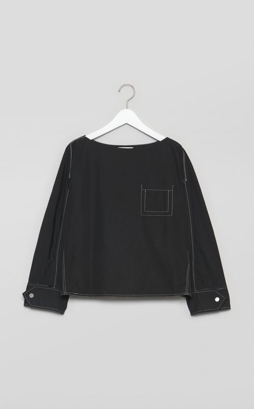 【reADdress】ボートネックプルオーバーシャツ