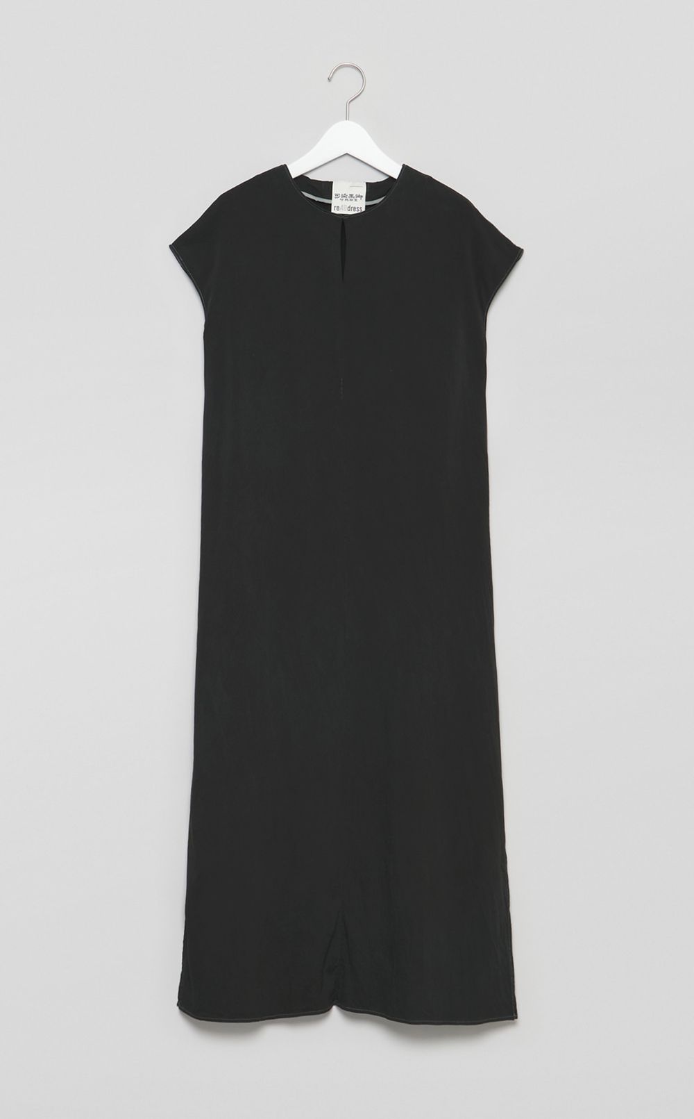 【reADdress】フレンチスリーブシルクワンピース