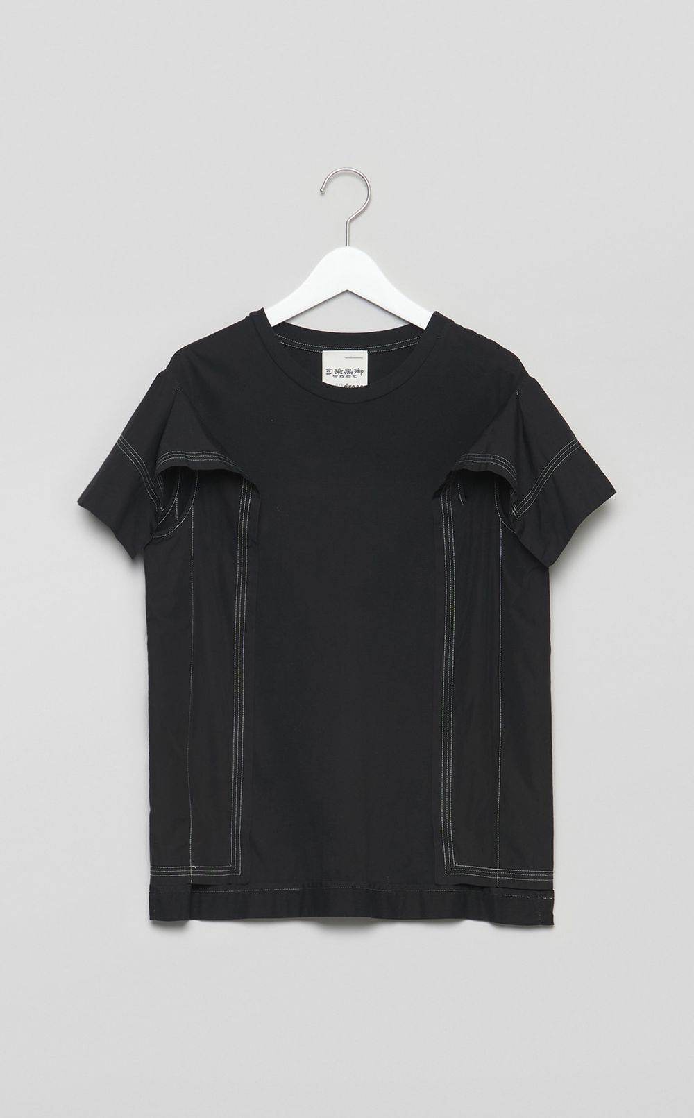 【reADdress】クルーネックコンビTシャツ