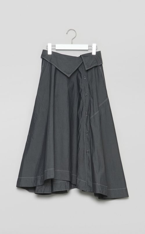 【reADdress】コットンポプリンプリントミディスカート