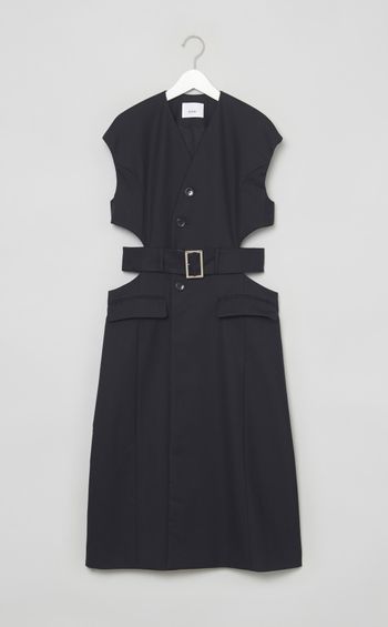 サークルカッティングロングジレ