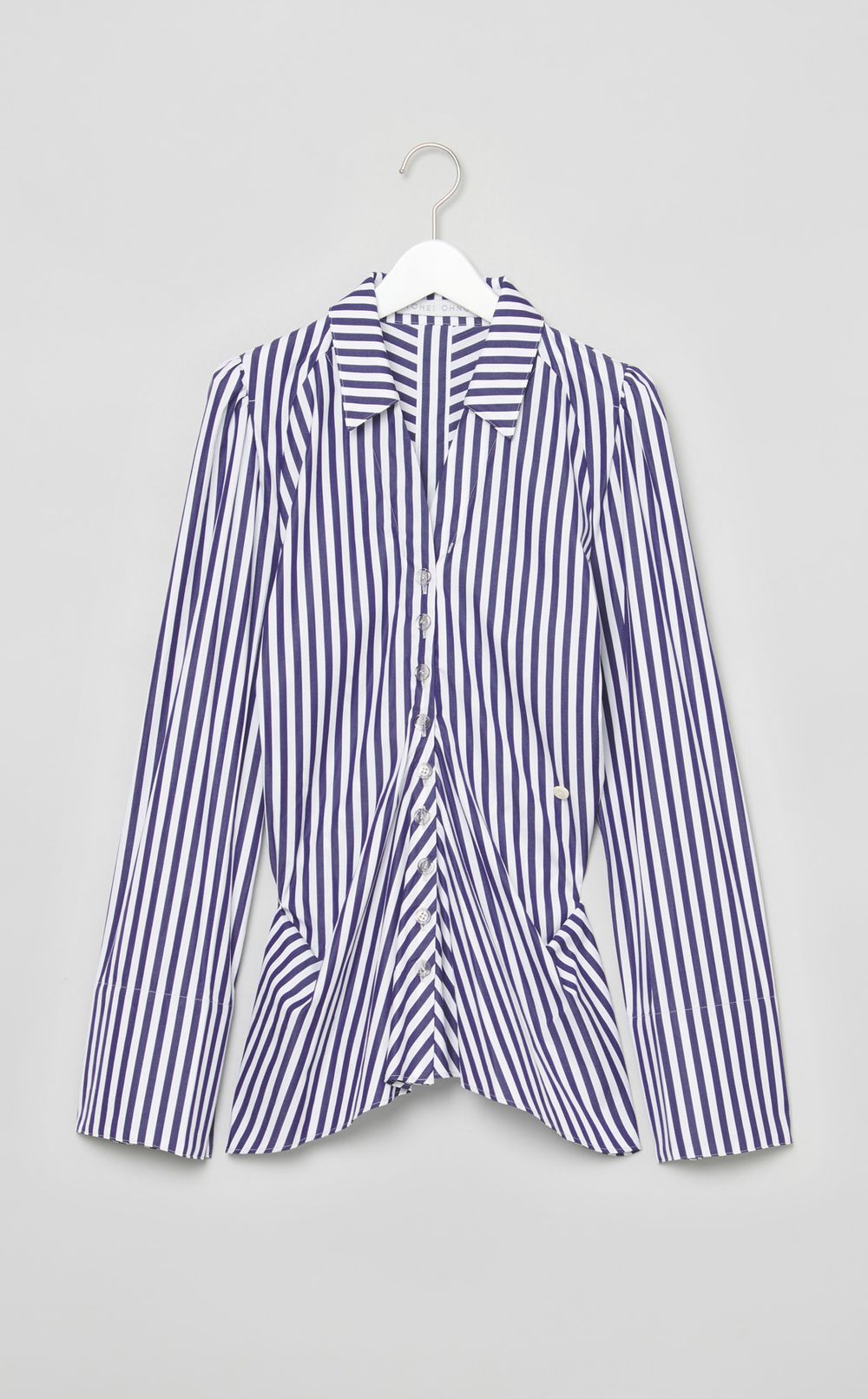 コットンストライプ2wayシャツ