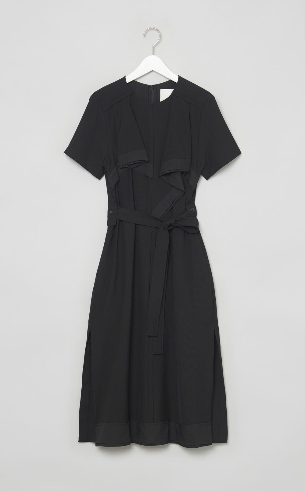 カスケードウエストベルトワンピース