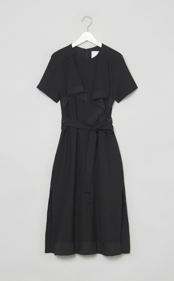 カスケードウエストベルトワンピース