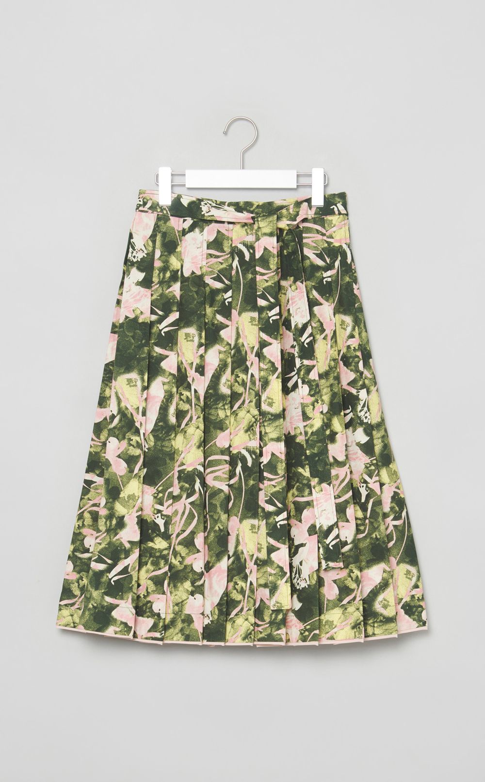 フラワープリントプリーツスカート