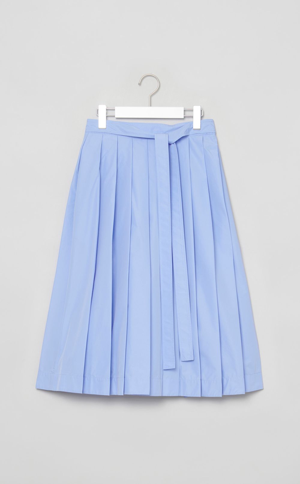 プリーツベルテッドスカート
