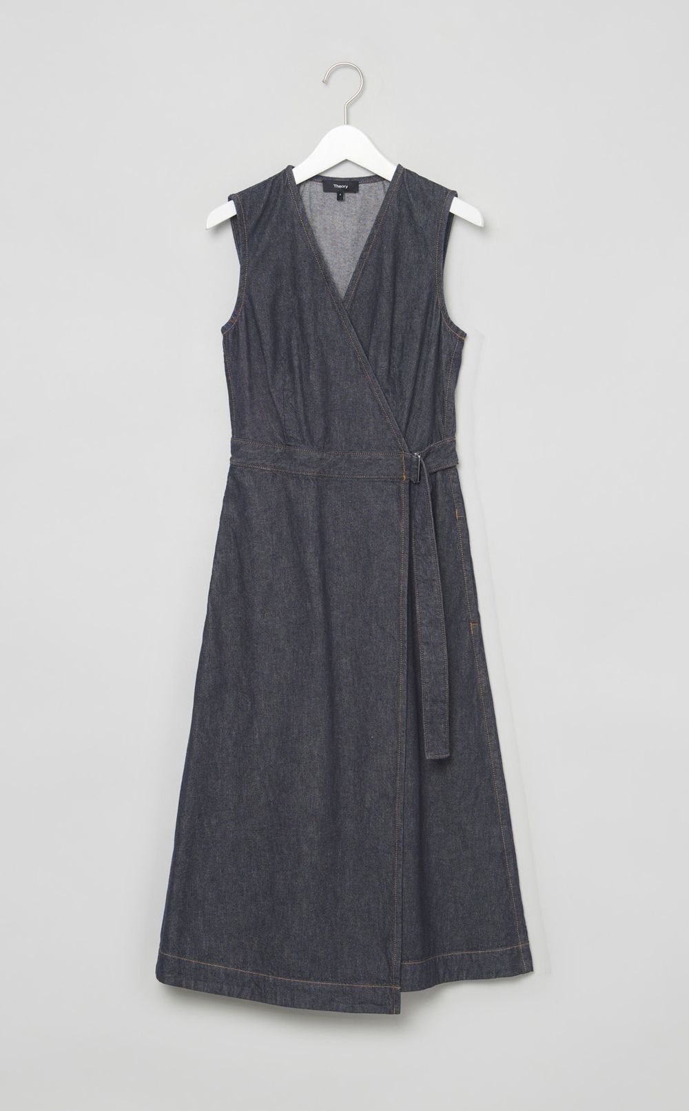 デニムカシュクールワンピース