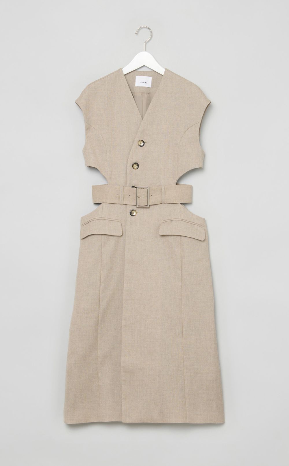 サークルカッティングロングジレ